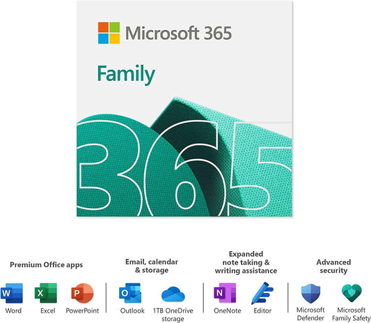 Microsoft 365 Family | up to 6 users | PCs/Macs, Tablets and Phones | multilingual | Download - My Store